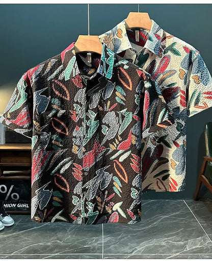Light Luxury Trendy Men's New Fashionable and Personalized Casual and Versatile Shirt (Available)