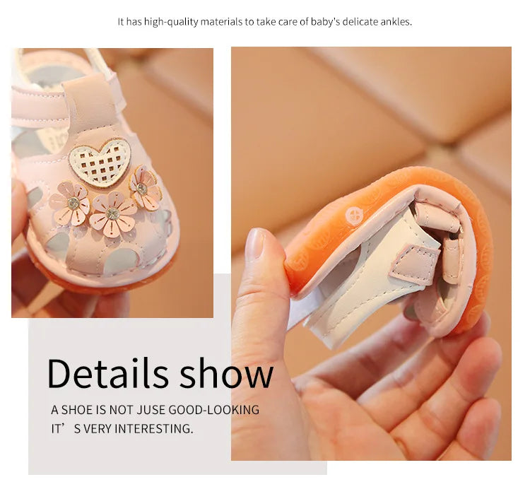Baby Shoes Summer New Baby Calling Shoe Soft soled  Baby Girl Sandals Anti slip Girl Shoe Children sandals