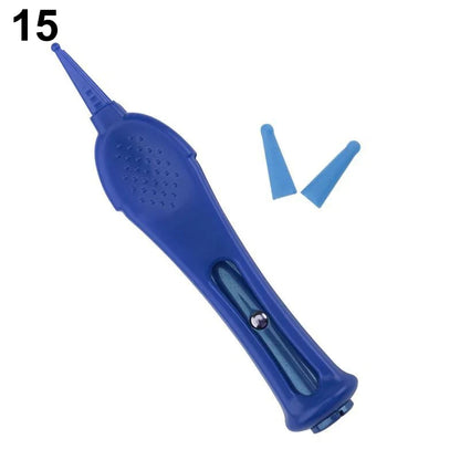 Baby Ear Cleaner Tweezer Soft Ear Picks LED Flash Light Ear Wax Curette Picker Ear Cleaning Tool Ear Wax Dig Removal Earpick Set