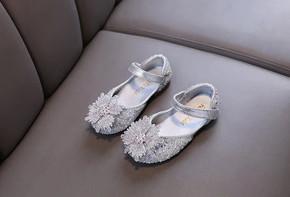 Spring Autumn Kids Fashion Leather Shoes 2025 New Girls Causal Performance Shoes Shallow Princess Ballet Children's Flat Shoes