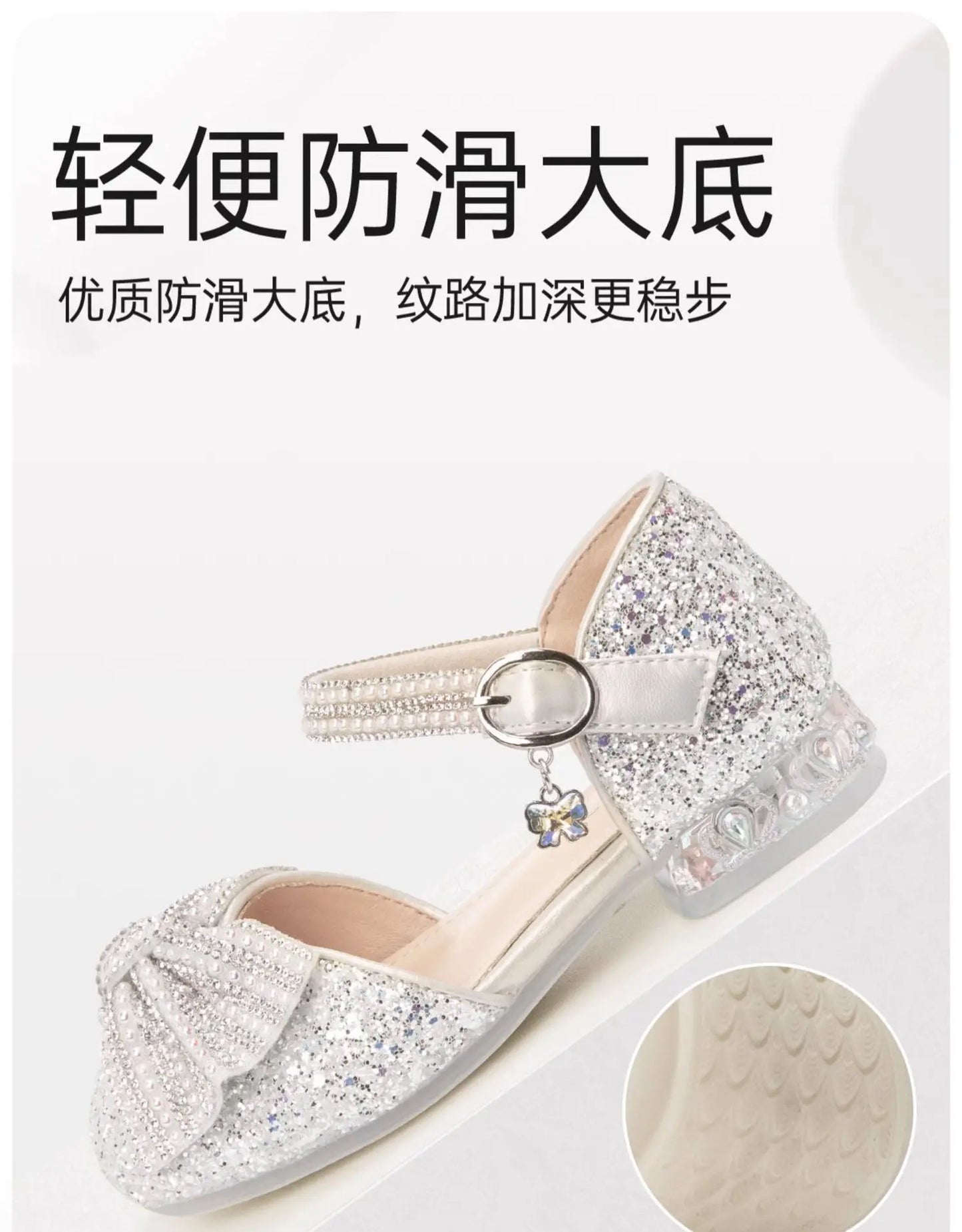 Brand Princess Shoe 2025 Summer New Sandals for Girls Kid Crystal Shoe Women Heels Gift Party Dresses for Girl Women's Sandals