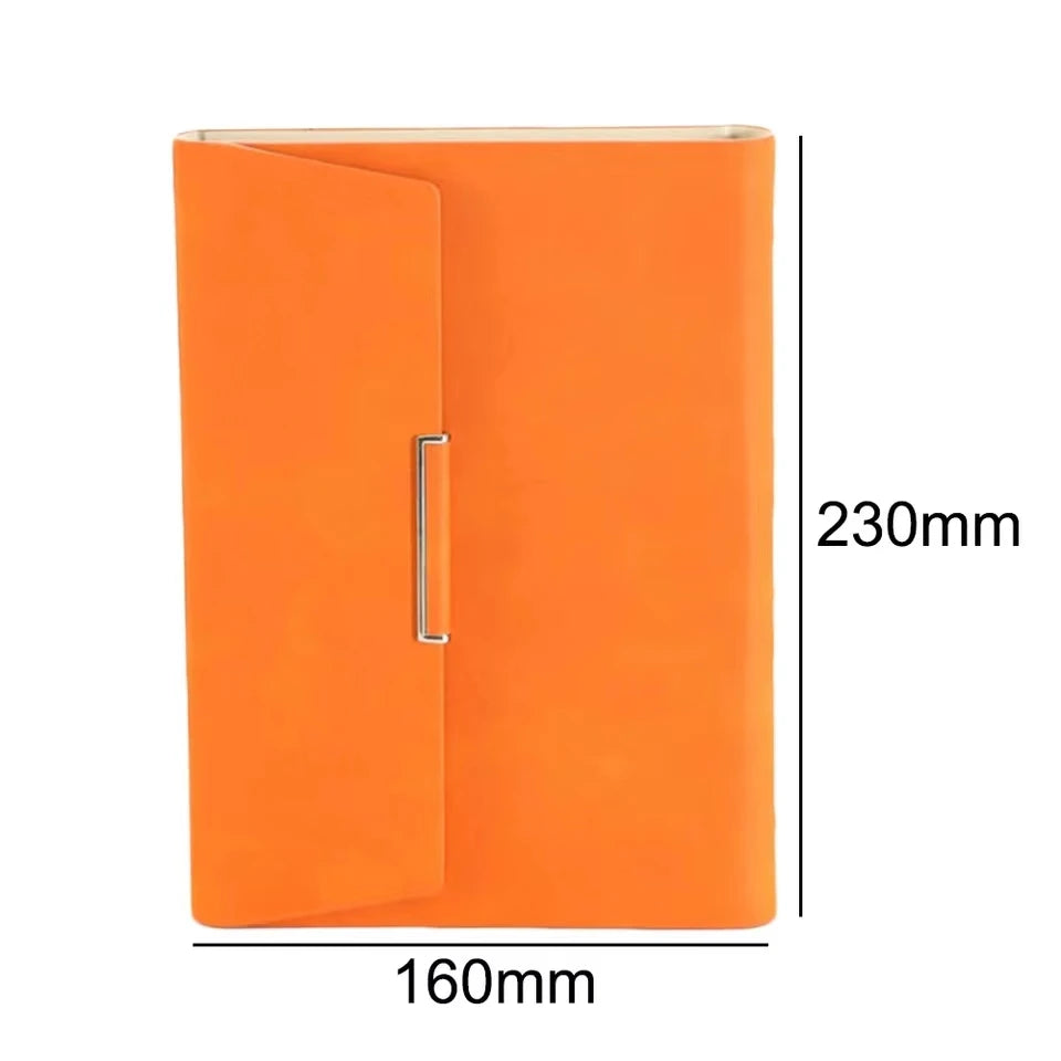 A5 Binder Refillable Planner Faux Leather Notebook Journal with Card Pen Holder Outdoor Journal Planner Agenda DIY Birthday Gift