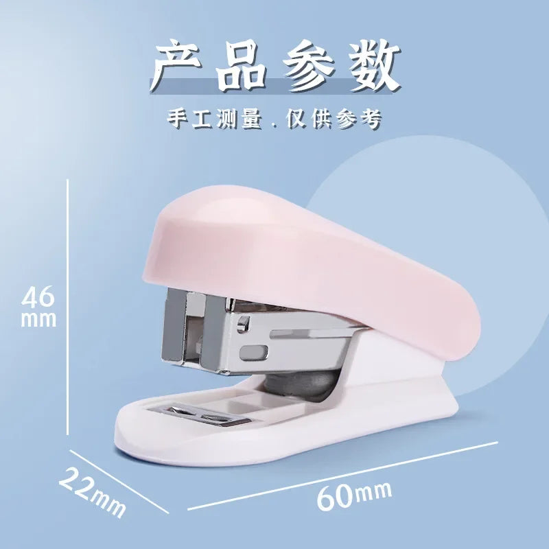 Mini Stapler Set with Staples Cute Rabbit Bear Paper Binder Stationery Office Binding Tools School Supplies