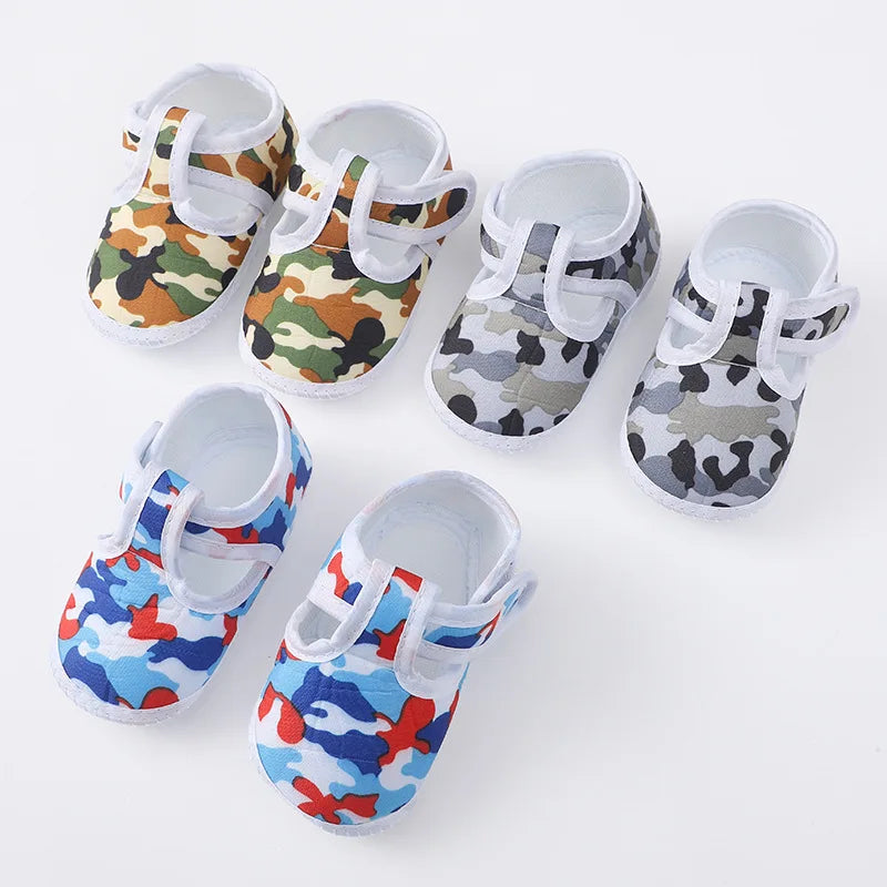 Newborn Baby Boy Girls Shoes Spring Autumn Lovely Floral Embroidery Anti-Slip Sneaker Crib Shoes Soft Cotton Cute First Walkers