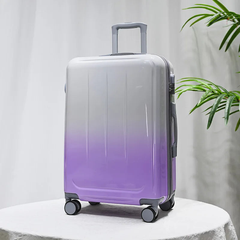 20/24 Inch Luggage Password Case Large Capacity Fashion Gradient Suitcase Universal Wheel