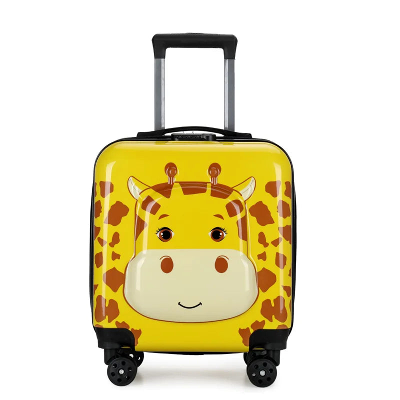 Children's Trolley Case Universal Wheel Cartoon Animal Portable Luggage Multi Function Boarding Case