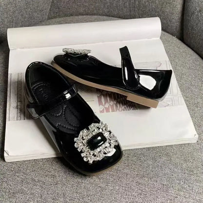 PU Children Leather Shoes Soft Soled Lightweight Shoes Mary Jane Shoe Slip-on Style Girl Princess Shoe Spring Season