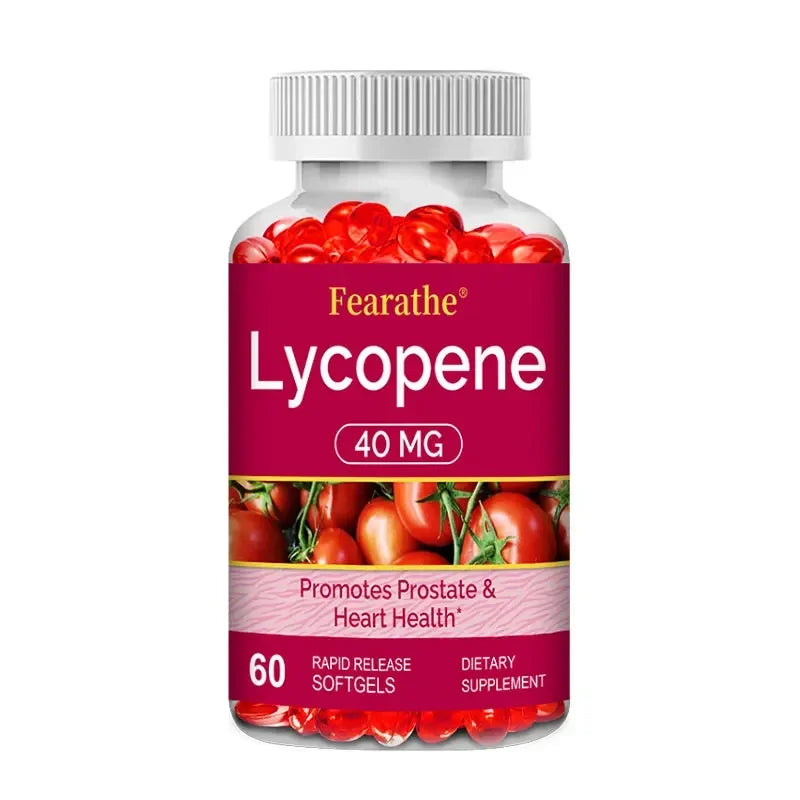Premium Lycopene 40mg, Dietary Supplement for Prostate, Antioxidant, Heart, Skin & Immune Health, Non-GMO, 30/60/120 Softgels