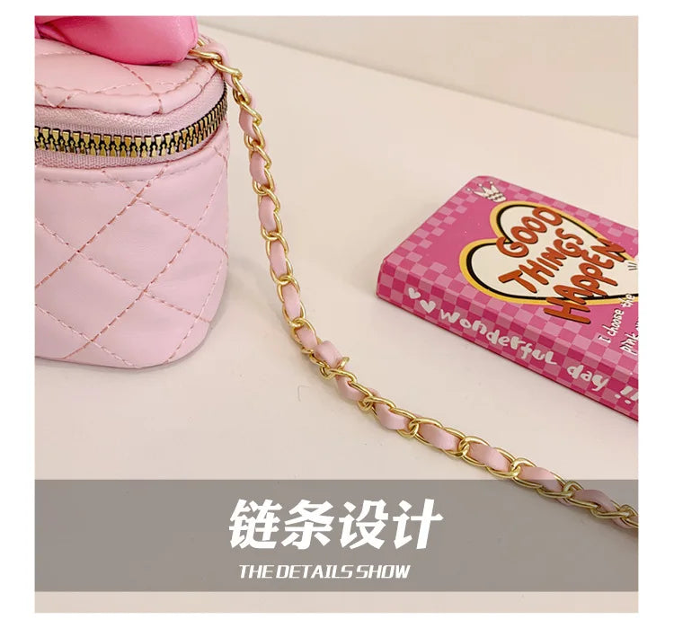 Children Bag New Girl Crossbody Bags Fashion Chain Bags Bow Shoulder Bags Versatile Girl Bag Sweet Princess Bag mochila infantil