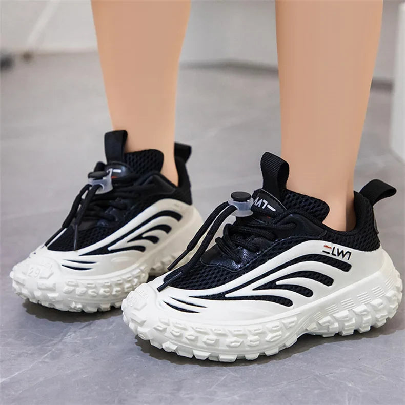 Breathable Mesh Kids Girls And Boys Casual Shoes Rubber Sole Summer Autumn Toddlers Tennis 3-6y