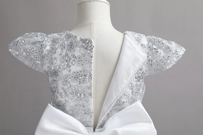 Stunning Little/Big Girls Lace Flower Girl Wedding Bridesmaid Birthday Party Holiday Pageant Easter Prom Fancy Dress