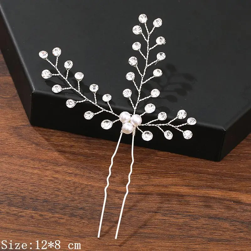 Hair Pins Hair Accessories For Women Wedding Accessories Hair Clips Jewelry Pearl Rhinestone Flower Hair Clip Pins Headpiece