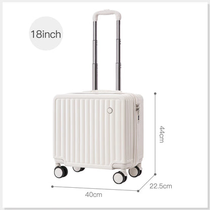 18 inches Travel Luggage Airline Cute Suitcase Password Box Silent Wheel Lightweight Chassis Mounted Universal
