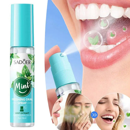  SADOER 1PCS Protable Fragrance Lemon Oral Fresh Mouth Breath Spray Fresh Bad Breath Spray No Eliminate Alcohol N9A8