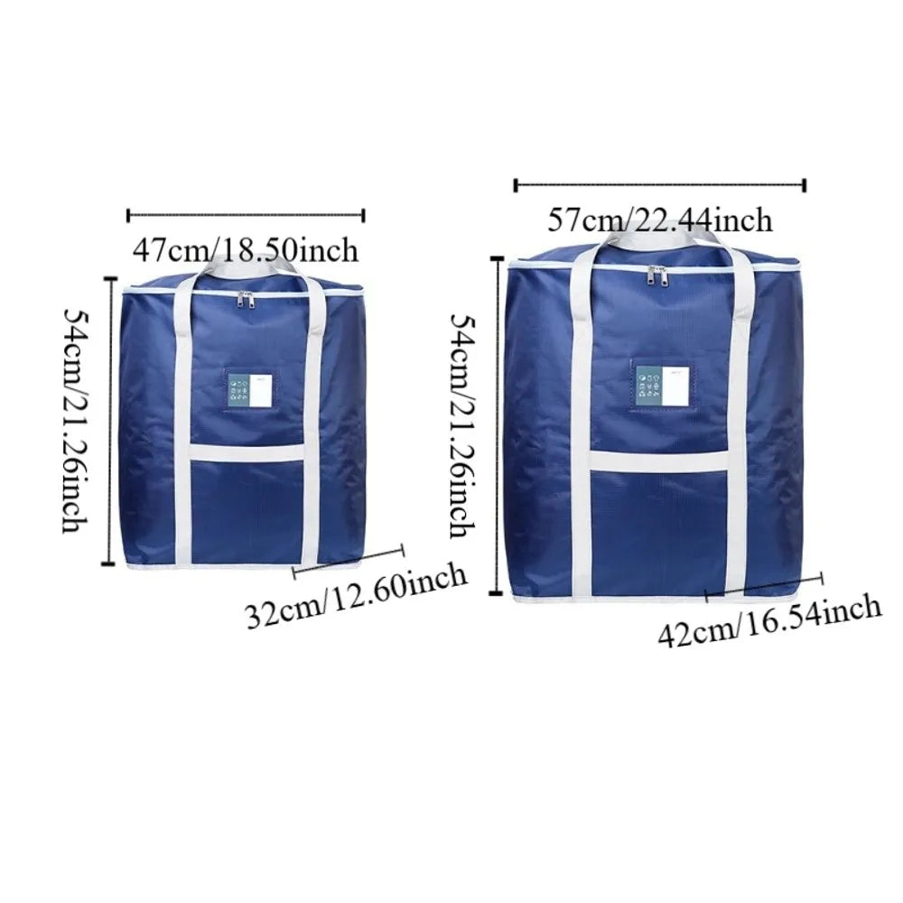 Durable Travel Luggage Bag Waterproof Washable Foldable Storage Bag Moisture Proof Large Capacity Clothing Organizing Bag Moving