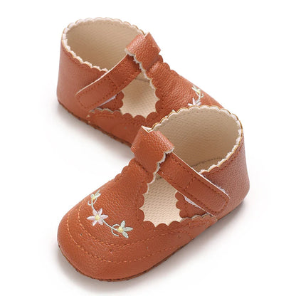 Autumn and Spring Brown Baby Sneakers for Boys 0-12 Months First Walking Shoes