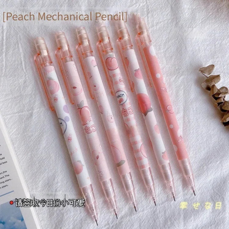 Kawaii Mechanical Pencil set 0.5/0.7mm 2B Refill Cute Cartoon Automatic Pencils School Office Supplies Child Gift Statione