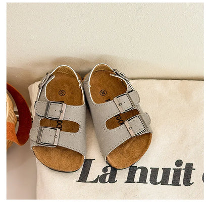 Boys Girls Summer Outdoor Soft Sole Anti Slip Kids Shoes Toddler Casual Open Toe Flat Sandals сандали