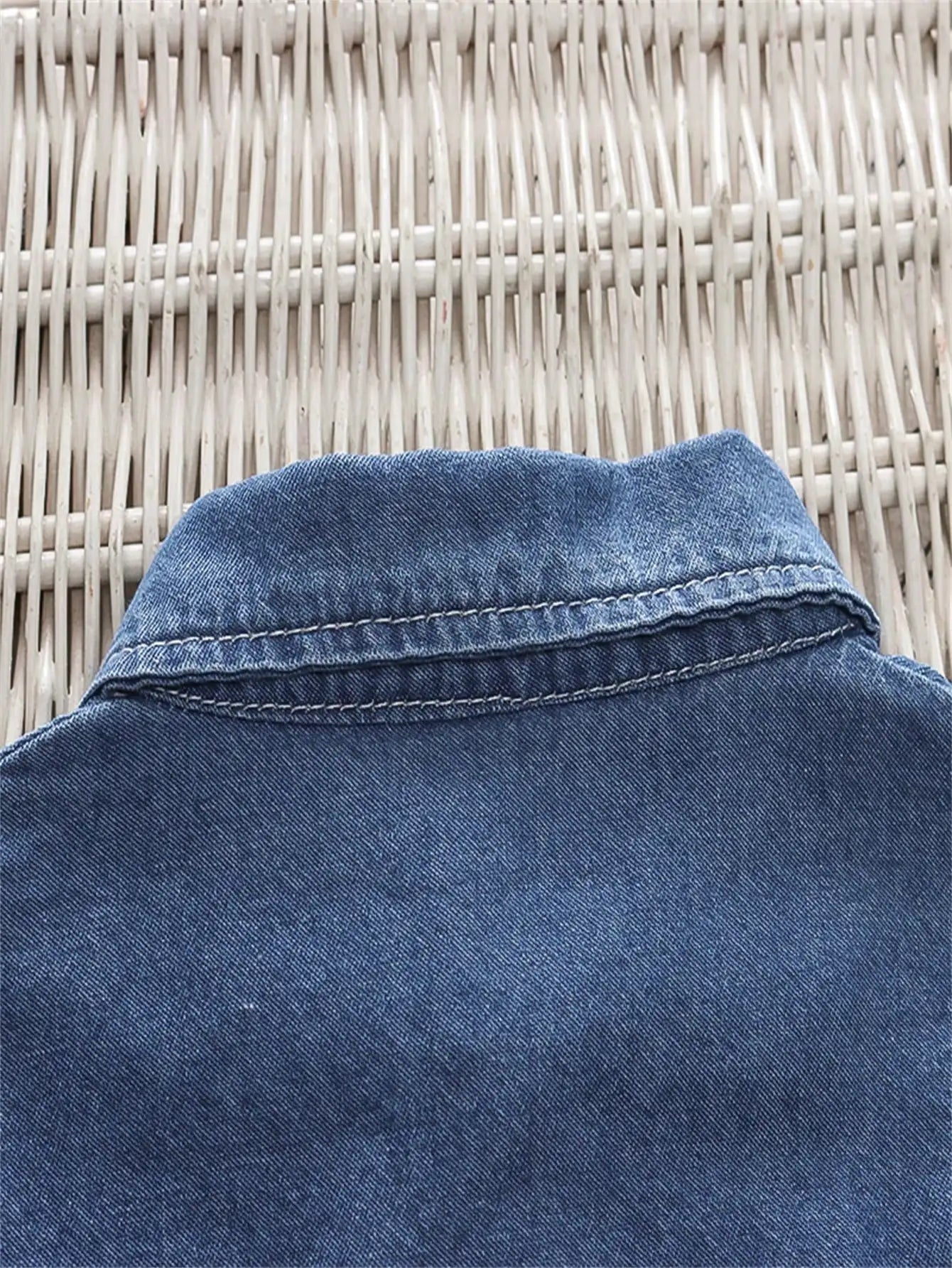 Summer Children's clothing denim suit for the baby T-shirt and jeans Two-piece set