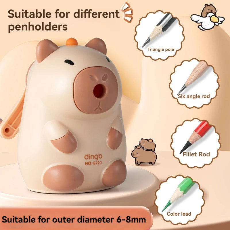 Elementary School Student Pencil Sharpener and Cranked Pencil Sharpener Rolling Pencil Sharpener Automatic Lead Feeding Durable