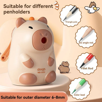 Elementary School Student Pencil Sharpener and Cranked Pencil Sharpener Rolling Pencil Sharpener Automatic Lead Feeding Durable