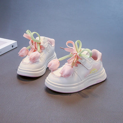 Child Sportshoe Four Season New Korean Version Child Flat Bottomedshoe Casual Girl Slip Fashion Men Women Versatile Runningshoe