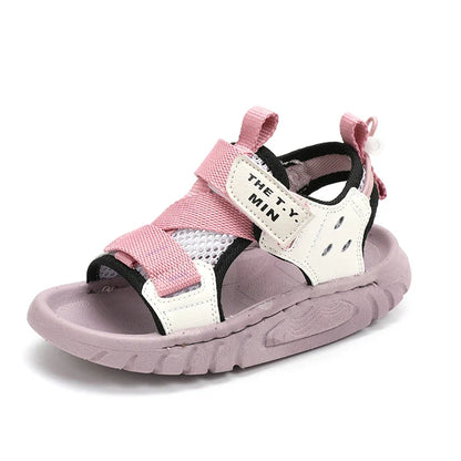 Summer Fashion New Girls Korean Style Casual Beach Shoes Child Outdoor Soft Sole Sandals