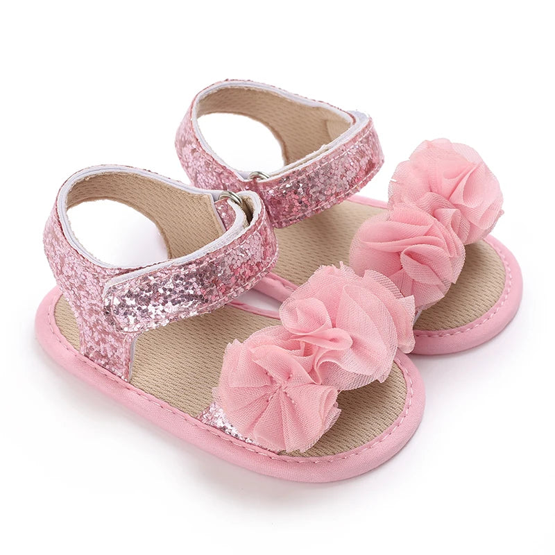 Fashionable Baby Girl Shoes Cute Classic Pink Theme Casual Flat Shoes Soft Sole Comfortable Lightweight Walking Shoes