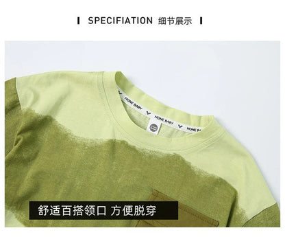 Boys Summer Clothes Set Camouflage Short Sleeve T-shirt + Cargo Shorts 2PCS Kids Casual Streetwear Outfit Two-piece set