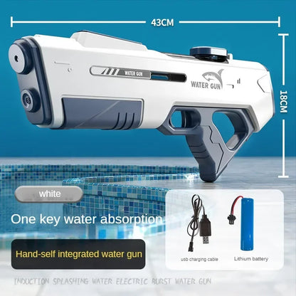 Summer Outdoor ToyChildren Automatic Water Absorption Electric Water Gun Toys Hand Self-integration High-pressure Watergun