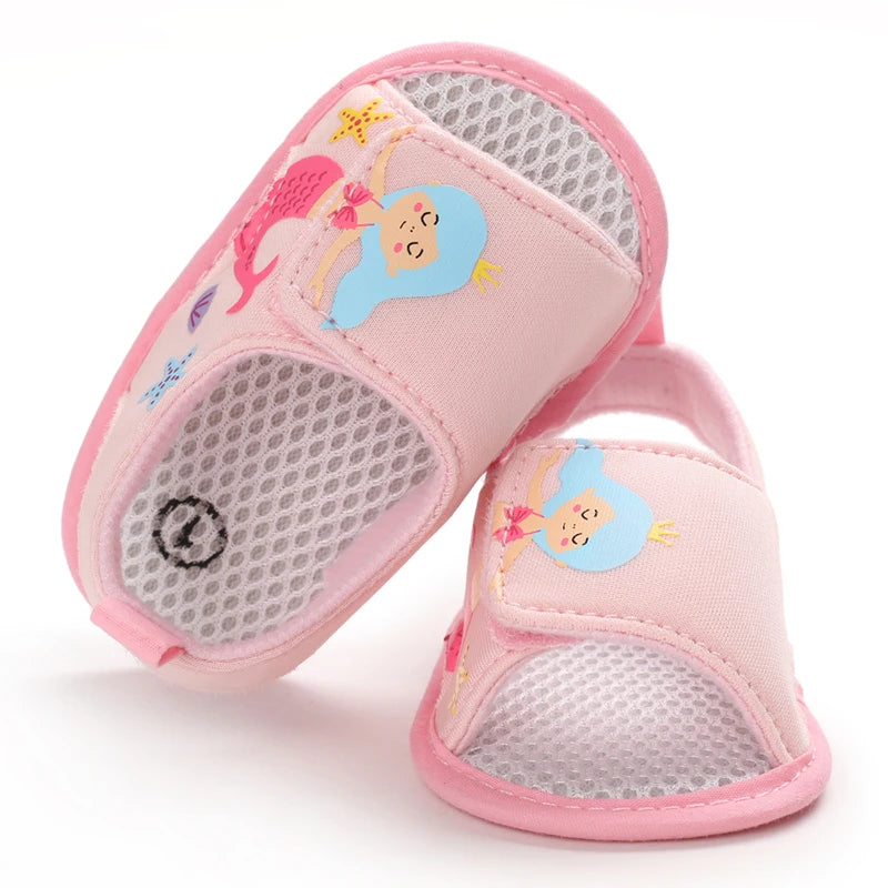 Fashionable Baby Girl Shoes Cute Classic Pink Theme Casual Flat Shoes Soft Sole Comfortable Lightweight Walking Shoes