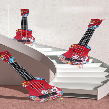 Children Guitar Toy Can Be Used To Play Elementary Instruments With Paddles Simulating Yukrili Music Toys