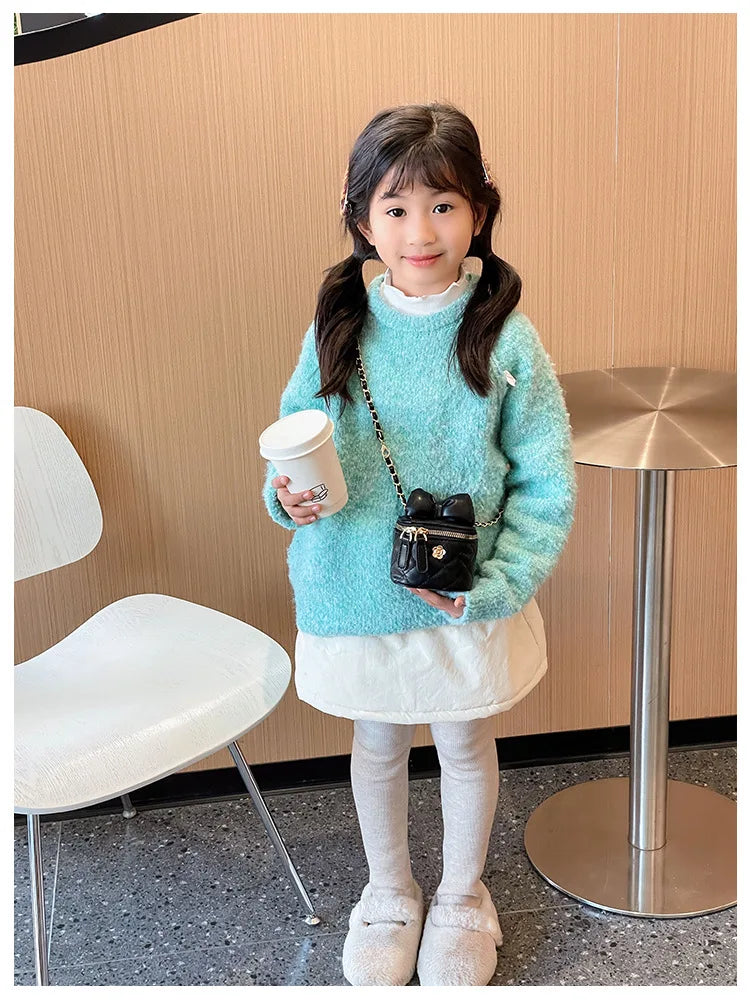 Children Bag New Girl Crossbody Bags Fashion Chain Bags Bow Shoulder Bags Versatile Girl Bag Sweet Princess Bag mochila infantil (Available)