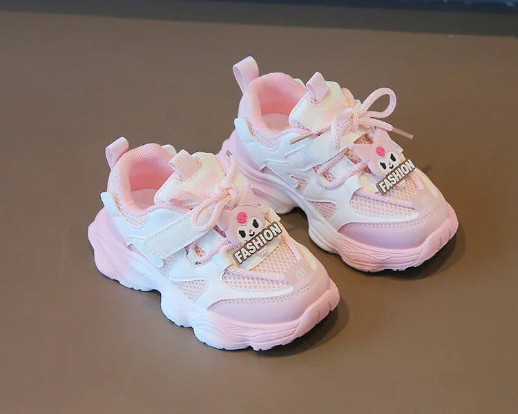 2026 Girls Kuromi Autumn New Board Shoes Sanrio Sports Dad Shoes Children Cartoon Kawaii Comfortable Breathable Casual Shoes