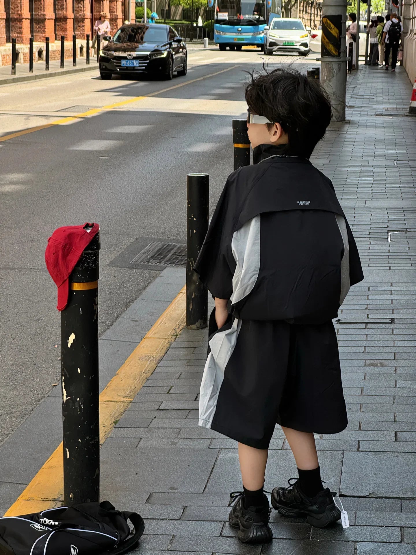 New Handsome Casual Work Clothes Set for Children, Boys' Sports and Leisure, Breathable Two Piece Set, Trendy