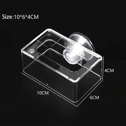 Fish Feeding Aquarium Feeding Ring Fish Tank Station Floating Food Tray Feeder Aquarium Accessory with Strong Suction Cups