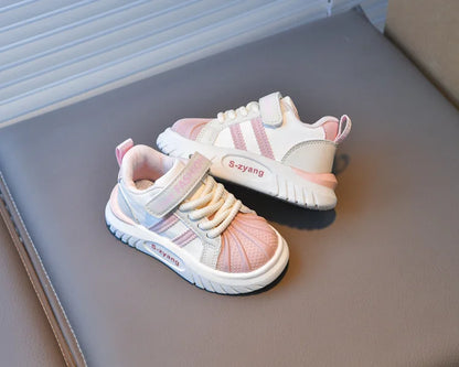Children's Breathable Sports Shoes  Spring Autumn New Boys Girls Soft Soled Anti -Slip Leather Shoes Baby Kids Running Shoe