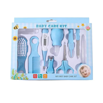 Newborn Grooming Set (Nail Clippers/Brush/Thermometer) for Infant