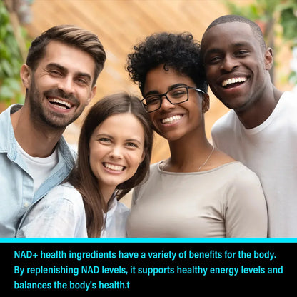 NAD+ Boost-with Resveratrol,Enhances Cellular Vitality,Promotes Cell Repair,Anti-Aging,Boosts Energy and Focus,120 Capsules