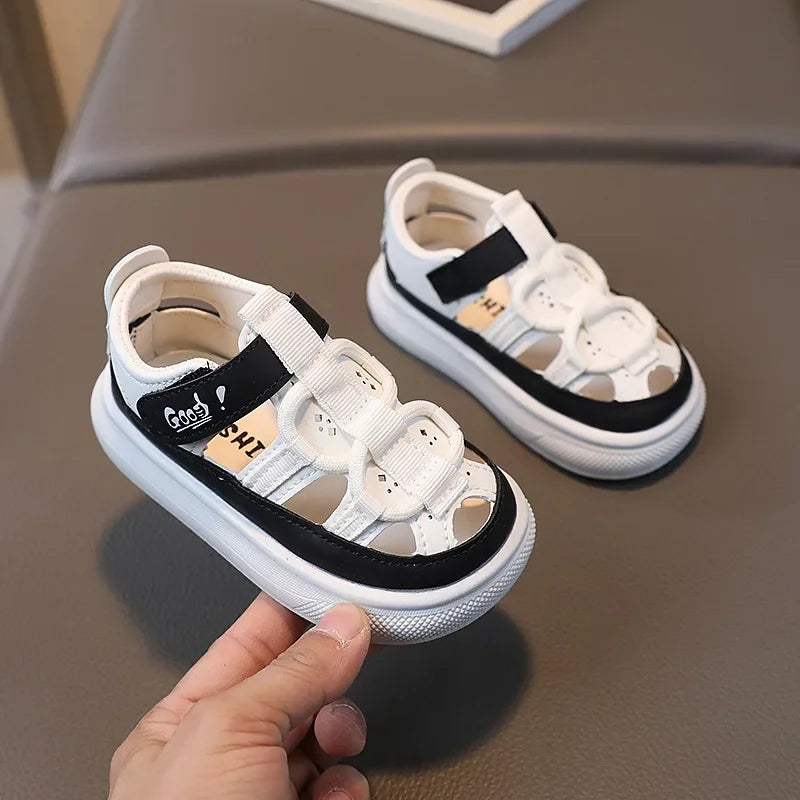 Summer Children Shoes Boys Soft Soles Beach Shoes Girl Baby Closed Toe Anti-kick Kids Sandal Summer Platform Sandals