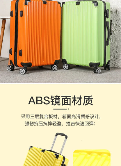 Luggage Suitcase 20-26 Inch Large Capacity Simple Fashionable Travel Handheld Durability Wear-resistant with Wheels Suitcase