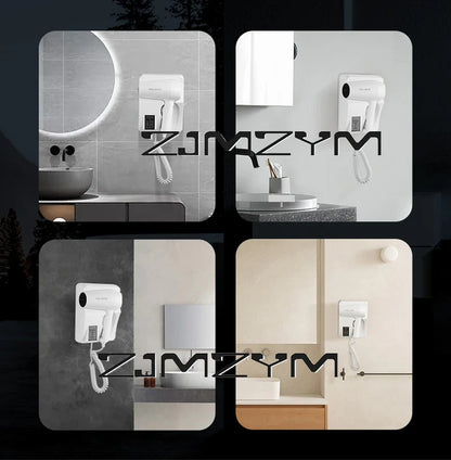 Hair Dryer Wall Mounted High-Power Hot And Cold Hair Dryer For Hotel Home Bathroom Drying Tools