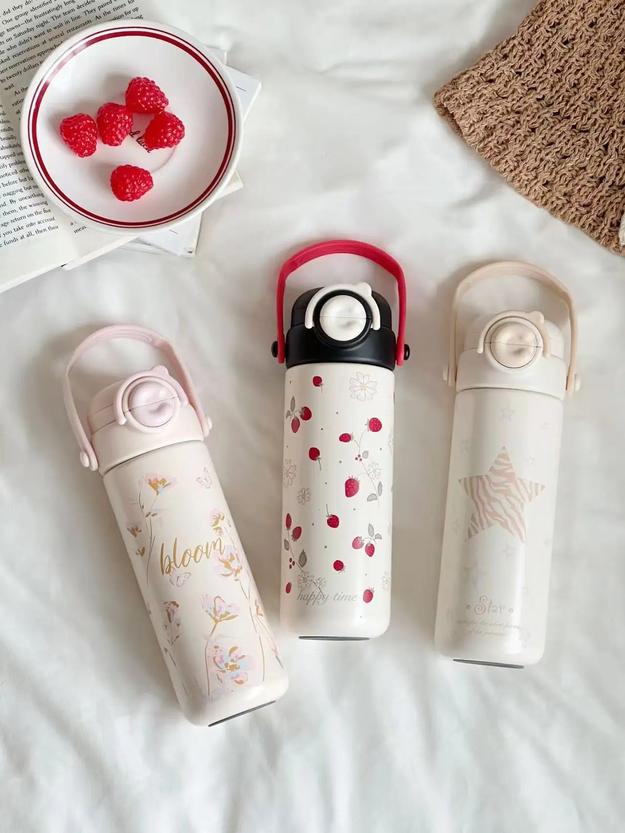 Bouncing Thermos Bottle 316 Food Grade Student Water Cup Portable New Product for Girls Anti Drop Cup As A Souvenir