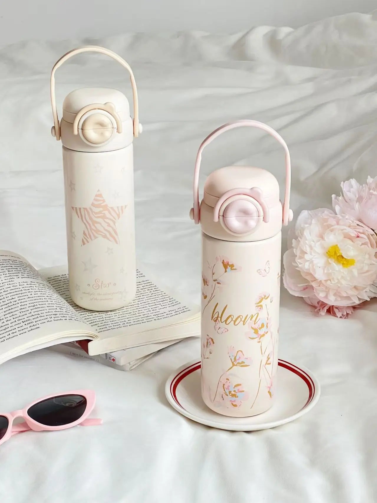 Bouncing Thermos Bottle 316 Food Grade Student Water Cup Portable New Product for Girls Anti Drop Cup As A Souvenir