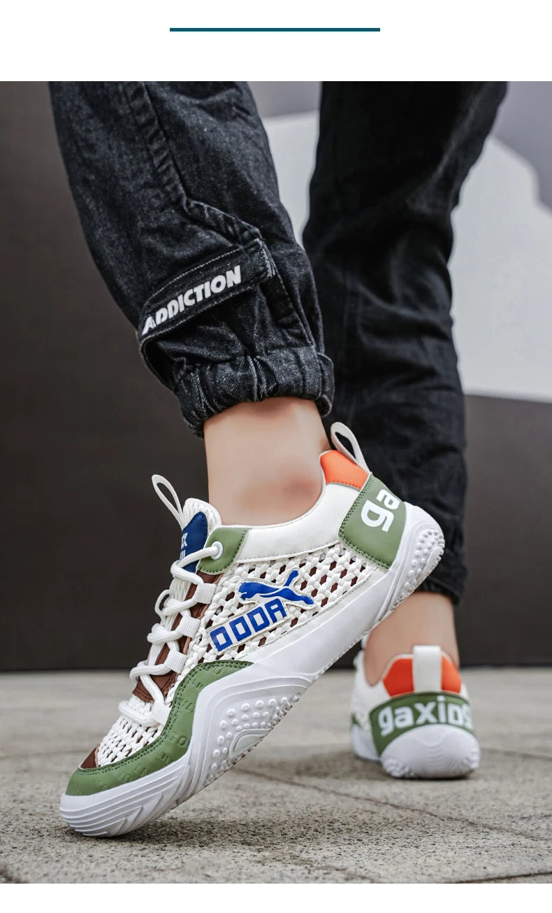 Shoes For Men Mesh Sneakers Summer Casual Breathable Sports Outdoor Hiking Tennis Running Designer Luxury Platform Loafers ( Available )