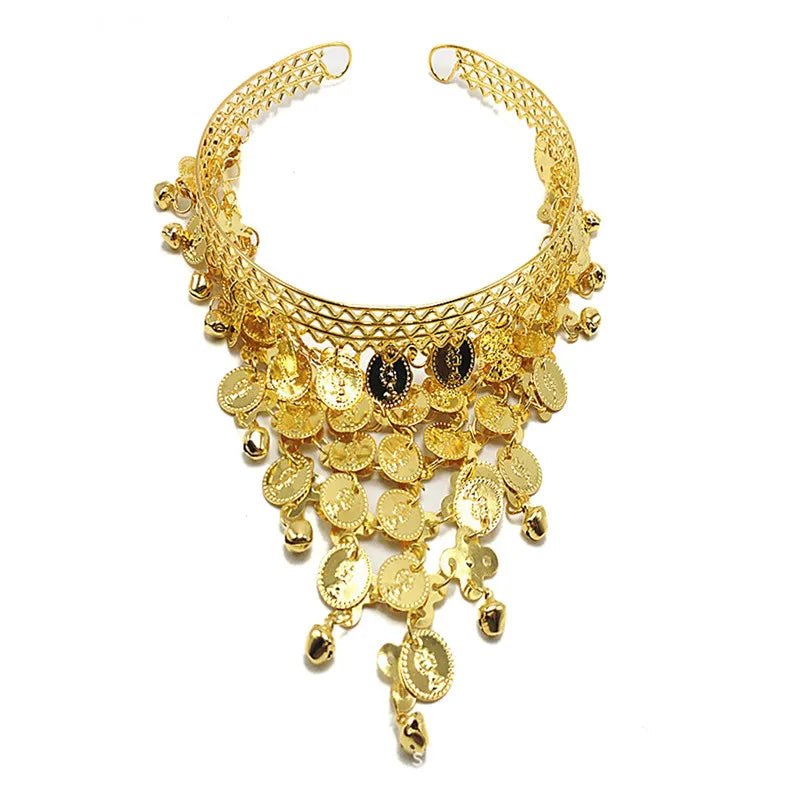 Women Belly Dance Accessories Costume Dancing Coin Sequins Hair Band Headbands