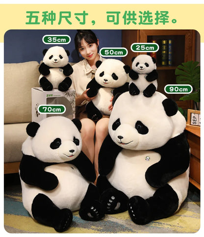 Adorable Base Simulation Lifelike Giant Panda FuBao Plush Toys Kawaii Stuffed Animals Soft Bears Baby Appease Doll Gifts