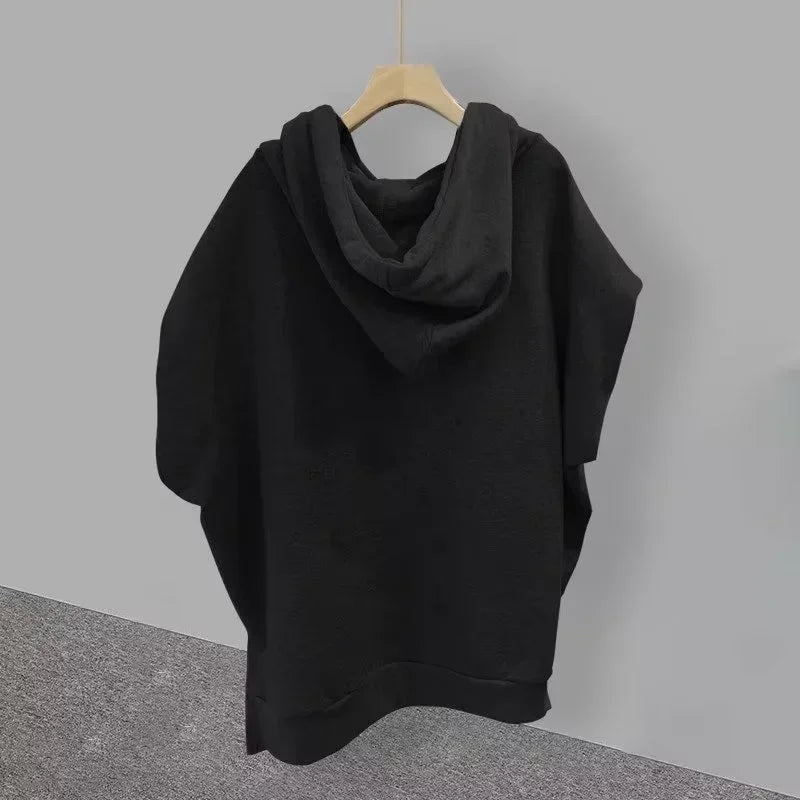 Summer Men's Zip up Sleeveless Hooded T-shirt 2024 New Korean Fashion Tank Tops Y2K Streetwear Casual Vests Hip Hop Tee Shirts(Available)
