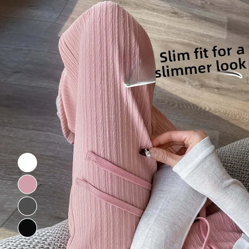Women's Pencil Pants Jogger Sweatpants Thin Material Seven/Nine Points Length Boting Trousers for Spring Season (Available)