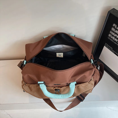 Large Capacity Travel Bag, Lightweight Short-Distance Boarding Bag, Dry and Wet Separation, Crossbody Fitness Bag, Luggage Bag